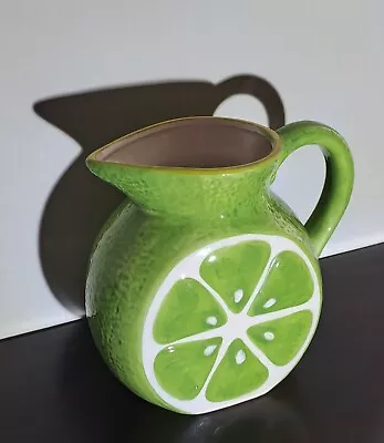 Buy Lemon Lime Juice Pitcher Vintage Mid Century Cocktails Lemonade Jug Summer Drink • 18£