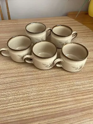 Buy 5 Vintage Denby Memories Floral Fine Stoneware Tea Cups  Collectable Handcrafted • 12.99£
