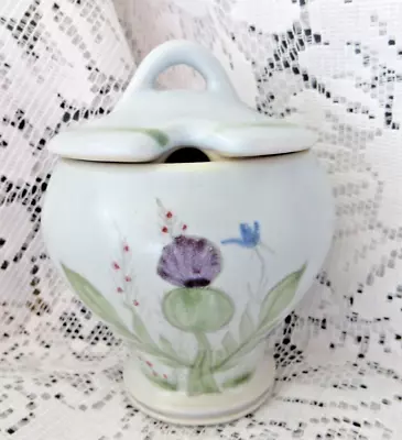 Buy Scottish Pottery Buchan Stoneware Sugar Pot Thistle Harebells Hand Painted • 15£