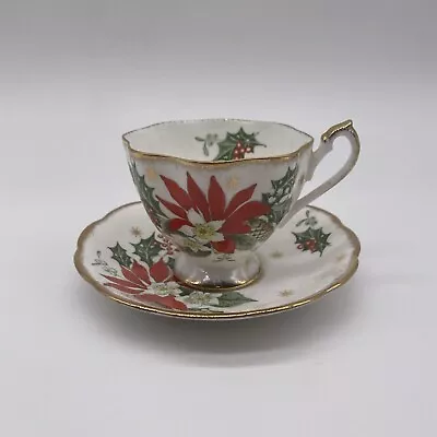 Buy Vintage Queen Anne Noel Christmas Cup And Saucer Fine Bone China Made In England • 18.97£