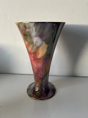 Buy Vintage Art Deco Old Court Ware Lustre Ware Vase Hand Painted Flared Vase • 15£
