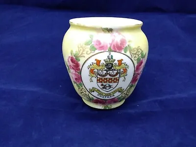 Buy Very Rare Chatham Pot Vase - Crestware Crested China - Hand Embellishments • 65£