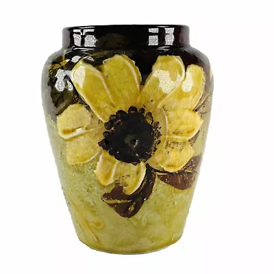 Buy Leeds Art Pottery Vase Flower Victorian H12cm Circa 1900 • 75£