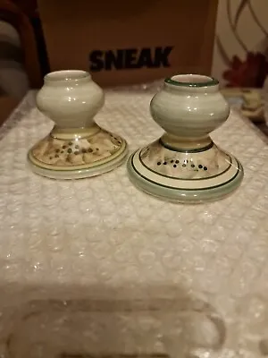 Buy Vintage Jersey Pottery Candle Holders ( Not An Exact Pair) • 5£