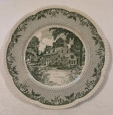 Buy Vtg. Dartmouth College  The President’s House”10.5  Plate Royal Cauldon Wedgwood • 37.95£