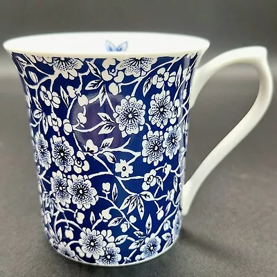 Buy Queens - Victorian Calico - Blue Floral - Fine Bone China Mug  • 9.99£