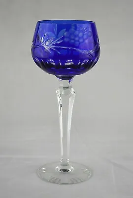 Buy Vintage Bohemia Bohemian Crystal Wine / Hock Glass - 19.2cms (7-1/2 ) Tall • 24.50£