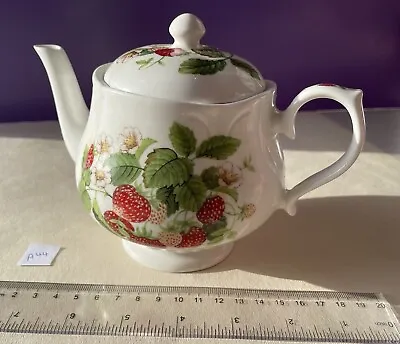 Buy Vintage Fine Bone China Teapot ROY KIRKHAM Strawberry Fruit Collection England • 10£