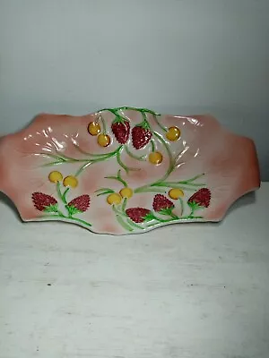 Buy Vintage Avon Ware Hand Painted Majolica Fruit Plate • 20£