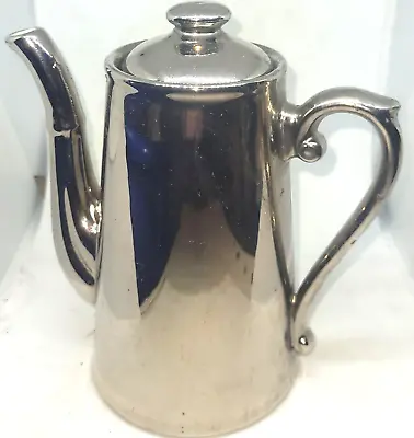 Buy  Royal Worcester Silver Lustre Ceramic Coffee Pot Pint • 15£