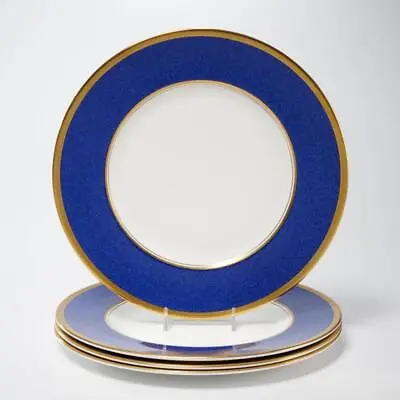 Buy Coalport Athlone Blue White Gold Dinner Plates 10.75 Dia 4pc Lot B • 384.20£