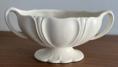 Buy Vintage Mantle Vase Beswick Ware Art Deco Two Handles 1187-2 Cream Ivory 23.5cm • 16.99£