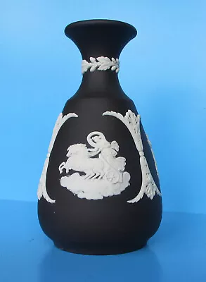 Buy Wedgewood Black Jasperware  Bud Vase. • 15£
