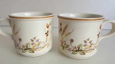 Buy Marks & Spencer M&S Harvest 2 X Tea Coffee Cups St Michael Country Collection • 4.99£