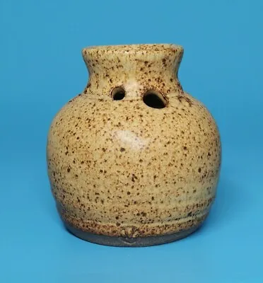Buy Richard Champion Studio Pottery Oxide Flecked Squat Vase Stamped • 12£