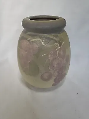 Buy Weller Hudson Art Pottery Light Bulbous Vase With Grapes 7  X 5  • 175.45£