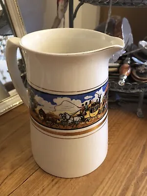 Buy Vintage Crown Ducal Milk Pitcher Featuring Coaches & Horses * • 7.50£