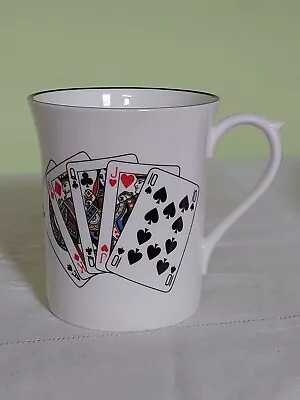 Buy Fine Bone China Playing Cards Mug Ace Of Club Royal Flush Made In England  • 9.99£