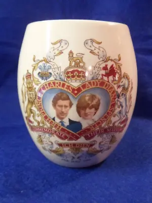 Buy Holkam Pottery Owl Mug Commmorative Charles & Di Marriage • 8£