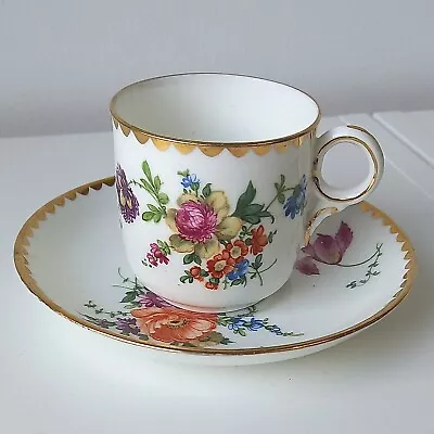 Buy Antique Grafton Demitasse Cup And Saucer Dresden Style  • 16.99£
