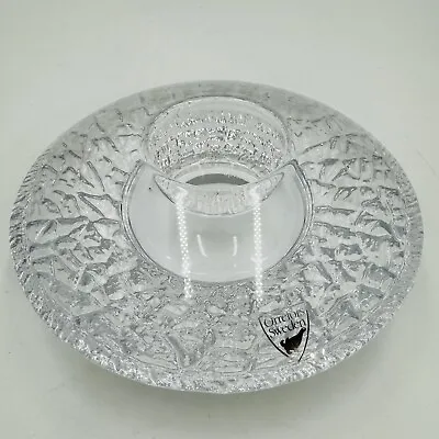 Buy Orrefors Kosta Boda Crystal Candle Votive Discus Glass Candleholder Halsten MCM • 19.91£