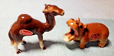 Buy Miniature Camel & Hippopotamus Bone China Made In Japan With Labels • 14.99£