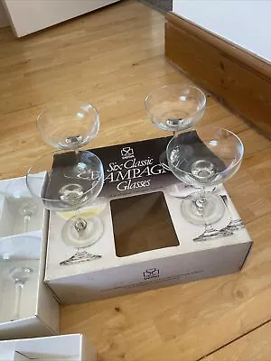 Buy Vintage Champagne Glass’s (2 Boxes X 6 = 12).  DEMA Six Classic Glass. Boxed VGC • 28£