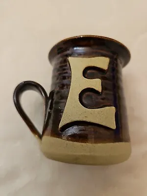 Buy Pretty Ugly Pottery Alphabet In Wales Ugly E Mug Brown Small • 12.94£