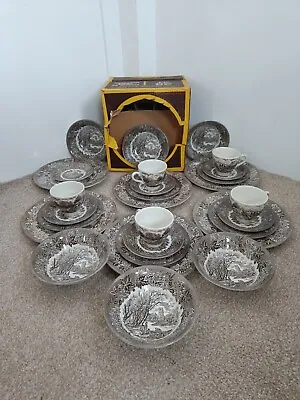 Buy Vintage English Ironstone Tableware 28 Piece Dinning Set. • 74.99£