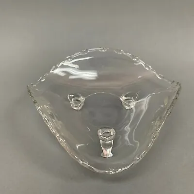 Buy Fostoria Depression Clear Glass Footed Triangle Bowl  • 18.99£