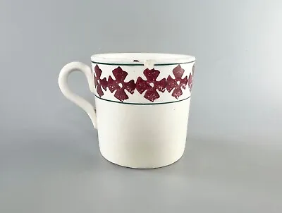 Buy A Rare 19thc Spongeware Mug With Loop Handle. Possibly Welsh. • 75£