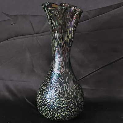 Buy Alum Bay Isle Of Wight Mottled Iridescent 9  Glass Vase • 34.50£
