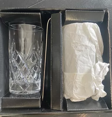 Buy Royal Doulton Crystal - Cidese – Hi-Ball Glasses - Set Of 2 With Ice Tongs NEW • 19.99£