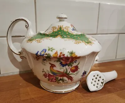 Buy Paragon Rockingham  Green Fine Bone China Teapot With Damage See Photos  • 79.99£