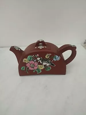 Buy Chinese Yixing Clay Enamel Teapot • 50£