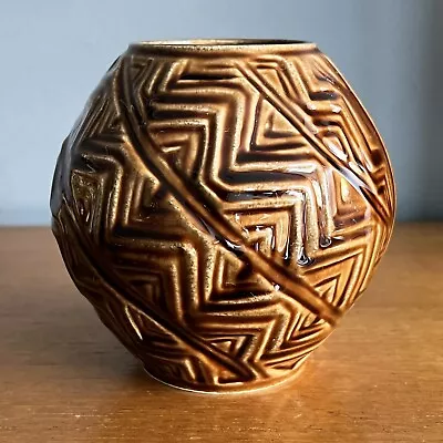 Buy Vintage Celtic Ceramic Kilrush Brown Pottery Vase • 12.50£