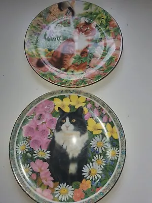 Buy Pair Of Coalport Cat Plates - 'Silent Watchers' And 'Anne's Cats' • 5£