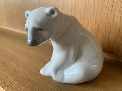 Buy Lladro 1977 Seated Polar Bear No 1209 With Box In  Perfect Condition • 25.20£