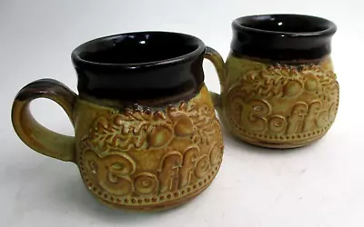 Buy Pair Of 1970s Stonebridge Studio Pottery Coffee Mugs • 8.99£