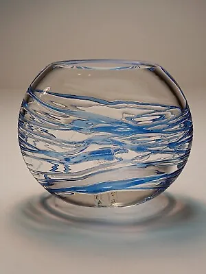 Buy Vintage Dartington Fused Glass Bud Vase Hand Made Crystal England 4  Marked • 28.76£