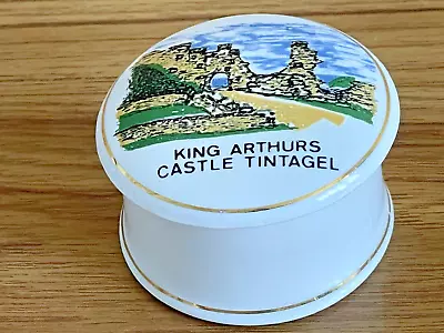 Buy King Arthurs Castle Tintagel Pill Box G W Potteries Bone China • 14.24£