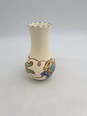Buy Vintage Honiton Devon Studio Pottery Vase Hand Painted Floral Design • 14.99£