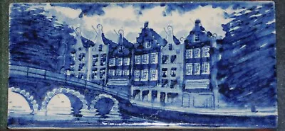 Buy Delft Picture Typical Old Dutch Town Bridge Scene • 20£