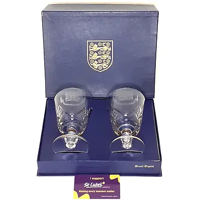 Buy Stuart Crystal 1966 England World Cup Commemorative Goblets Boxed Rare • 349.99£
