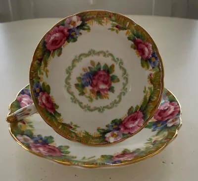 Buy Vintage Paragon 'Tapestry Rose' Teacup, Double Warrant Stamp, Bone China/England • 21.58£