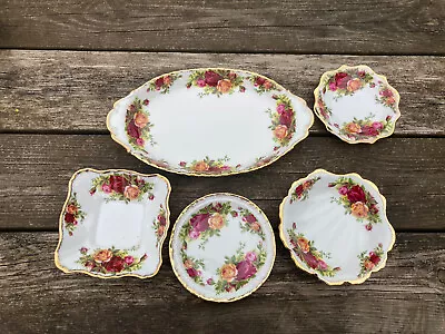Buy Royal Albert Old Country Roses Dishes X 5 • 14.99£