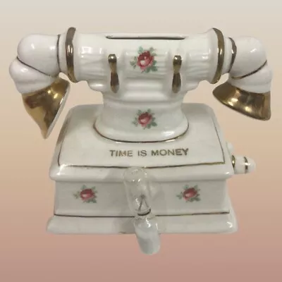 Buy Pottery Telephone Bank Pottery & Sand Timer Rare Item ARTHUR WOOD ENGLAND • 12£