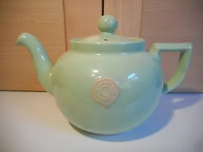 Buy Langley Mill Pottery Union Castle Line Pastel Green 1 1/2 Pint Teapot 1950's • 33£