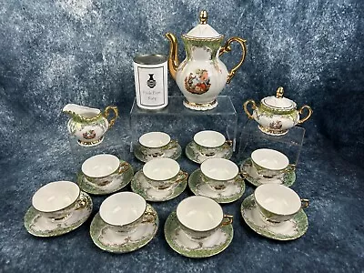 Buy Royal Crown BAVARIA GERMANY Demitasse Tea Set Stamped & Hand Painted - 10 Places • 85£