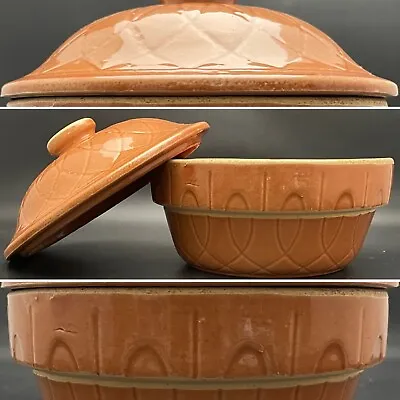 Buy Watt Pottery Classic Pumpkin Loops Covered Casserole #7 USA  7.25 Dia 1.25qt • 34.67£